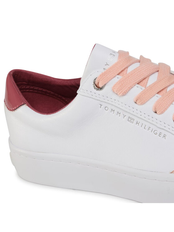 Tommy Hilfiger Sneakersy Tommy Hilfiger Casual Tommy Hilfiger Sneaker FW0FW05122 Biela