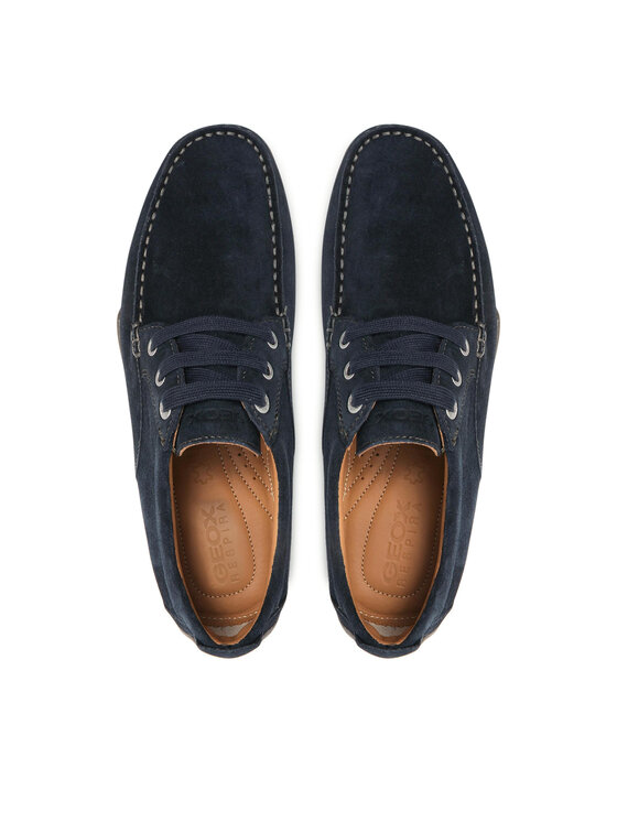 Geox U Snake Original A heren leren sneaker slip-on U56MNB 022EK C9999