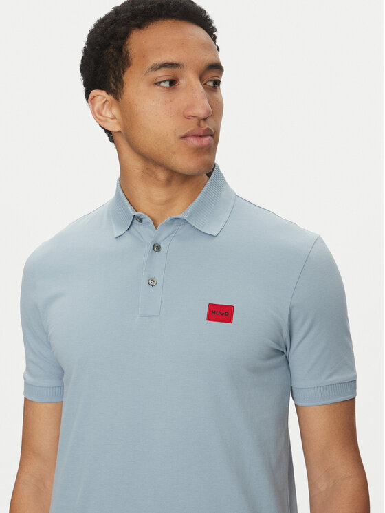 HUGO HUGO Поло Dereso232 50490770 Блакитний Slim Fit