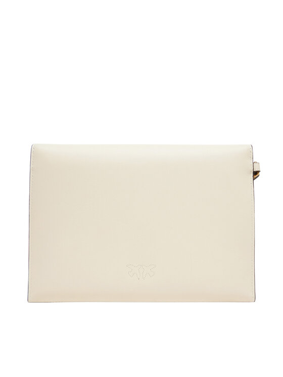 PINKO Kabelka PINKO Flat Purse Handle AI 25-26 PCPL104820 A0F1 Krémová