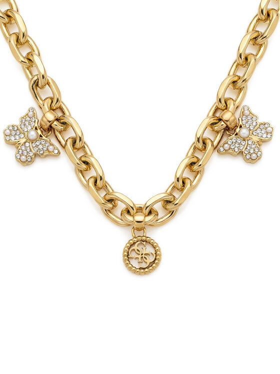 Guess Naszyjnik Guess JUBN06 129JW Złoty