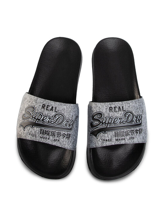 Superdry Şlapi Superdry Vintage Logo Pool Slide MF310006A Gri