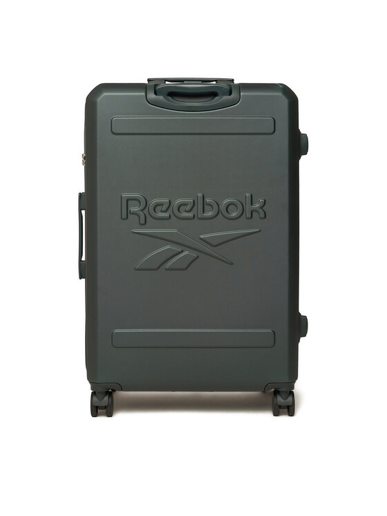 Reebok Walizka duża Reebok CEO-RBK-WAL-024-CCC-L-GREEN Zielony ciemny