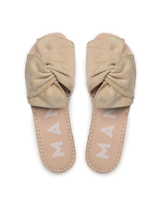Manebi Еспадрильї Manebi Sandals With Knot M 1.1 JK Бежевий
