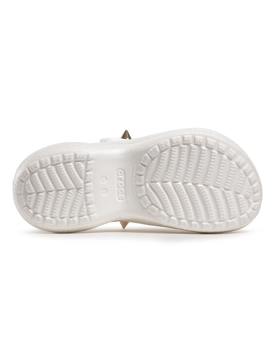 Crocs Klapki Crocs Classic Bae Glitter Stud Cg W 206783 Biały