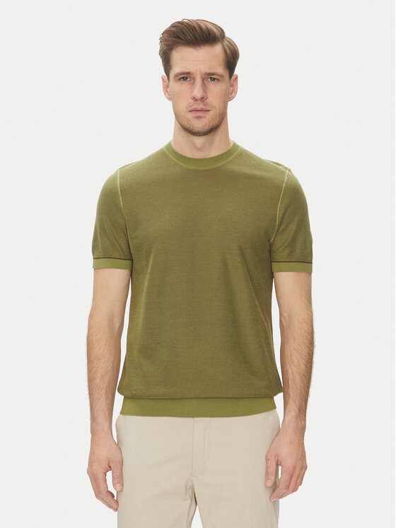 BOSS BOSS Футболка Jianfranco 50537642 Зелений Regular Fit