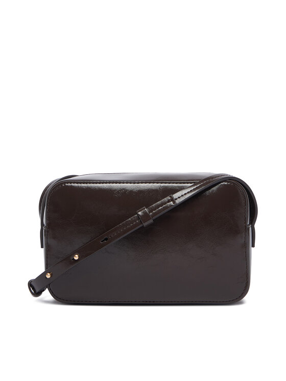 Calvin Klein Torebka Calvin Klein Foil Logo Glossy Camera Bag LV04F3539G Brązowy