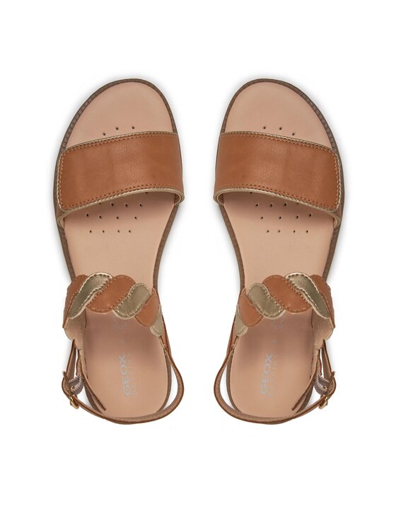 Geox Basutės Geox J Sandal Karly Girl J4535G 054AJ C5B2U D Smėlio