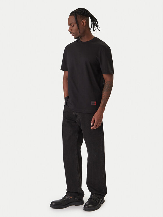 HUGO HUGO Camiseta Danoto 50553144 Negro Regular Fit