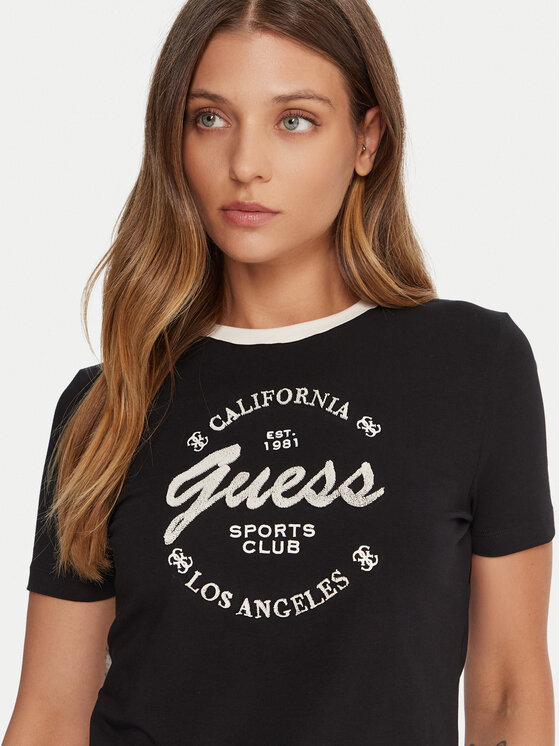 Guess Guess Camiseta V5BI03 J1314 Negro Slim Fit