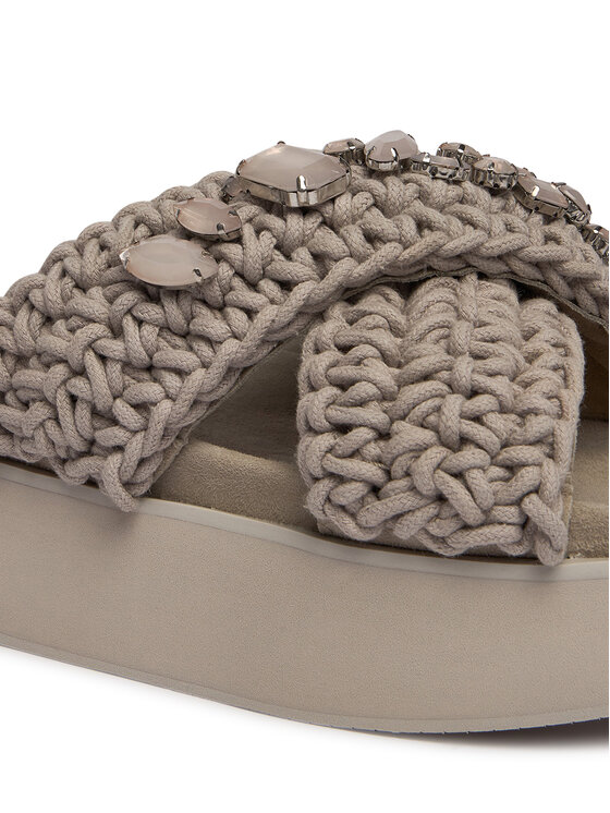 Inuikii Natikači Inuikii Woven Stones Platform 1004.005.0043 Svetlo siva