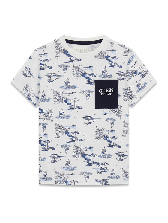 Guess Guess Футболка N6GI03 K8HM4 Білий Regular Fit