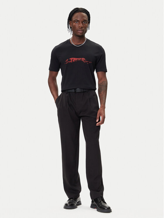 HUGO HUGO Camiseta Didug 50548557 Negro Regular Fit