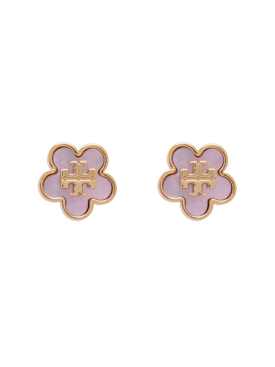 Tory Burch Сережки Tory Burch Mop Stud Earrings 157351 Рожевий