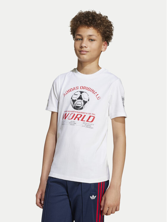 adidas adidas Футболка Graphic JV7694 Білий Regular Fit