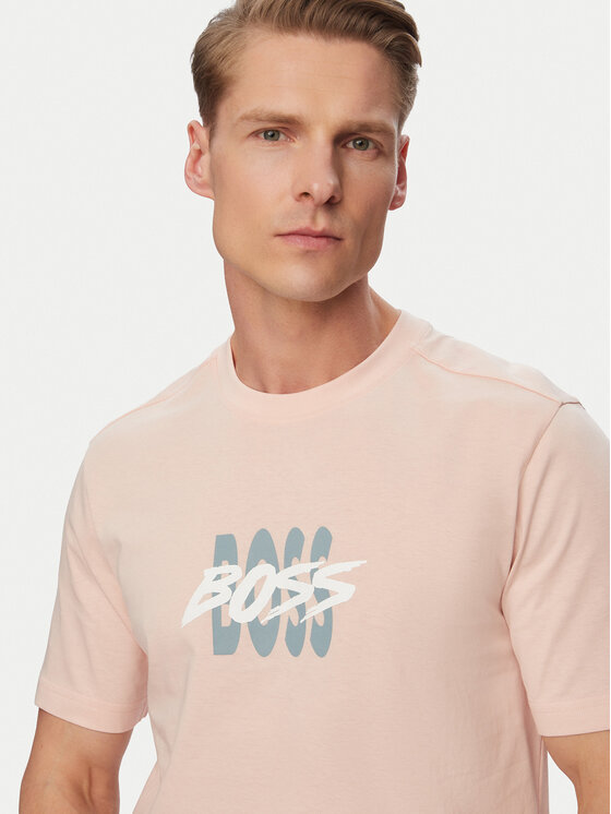 BOSS BOSS Camiseta Bass 50561850 Rosa Regular Fit