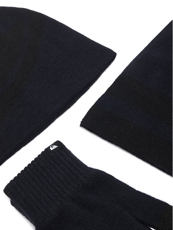 Quiksilver Комплект шапка, шал и ръкавици Quiksilver CWBEO-QS-SM346-001-AW26 Тъмносин