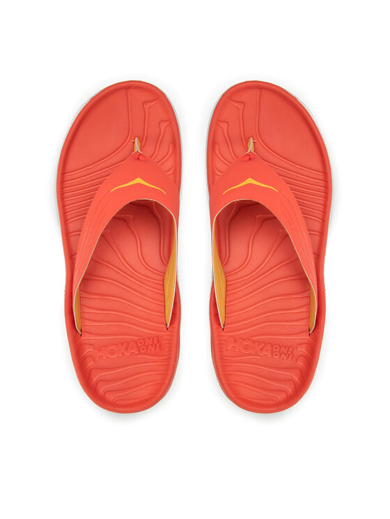 Hoka Šlepetės per pirštą Hoka Ora Recovery Flip 1099675 Oranžinė