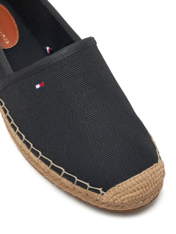 Tommy Hilfiger Еспадрили Tommy Hilfiger Flag Canvas Espadrille FW0FW08541 Черен