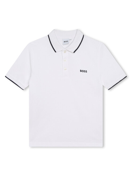 BOSS Boss Поло J25P26 S Білий Regular Fit