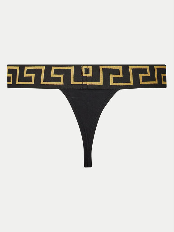 Versace Versace Стрінги AUD01042 1A10011 Чорний