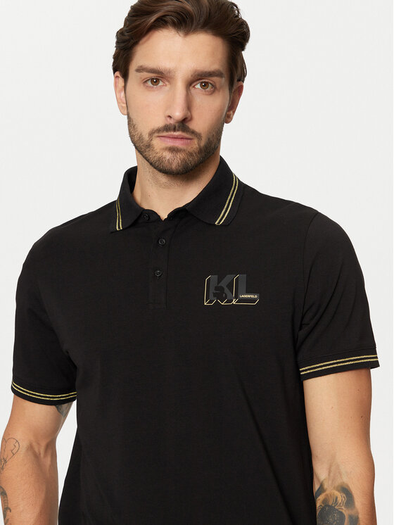 KARL LAGERFELD KARL LAGERFELD Polo 745462 551235 Crna Regular Fit