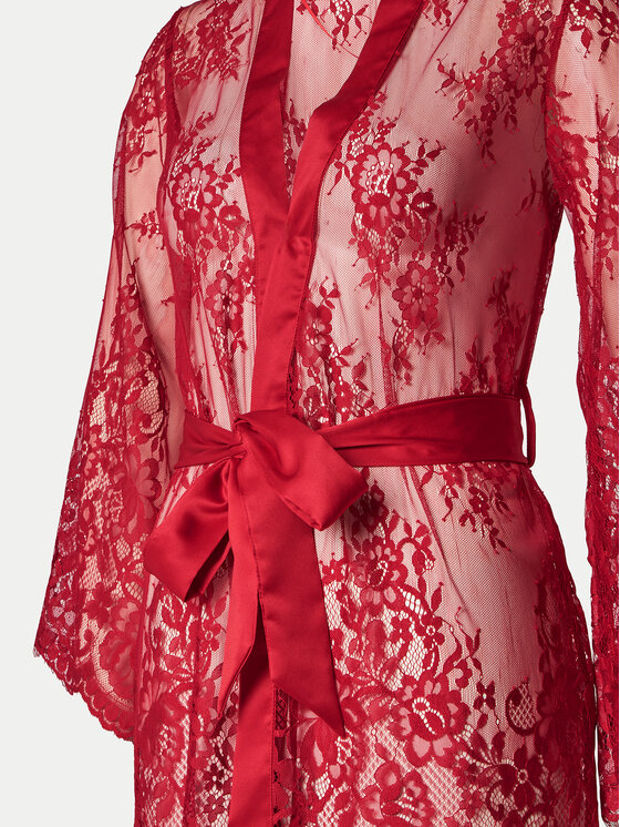 Hunkemöller Hunkemöller Chalatas Isabelle 300603 Raudona