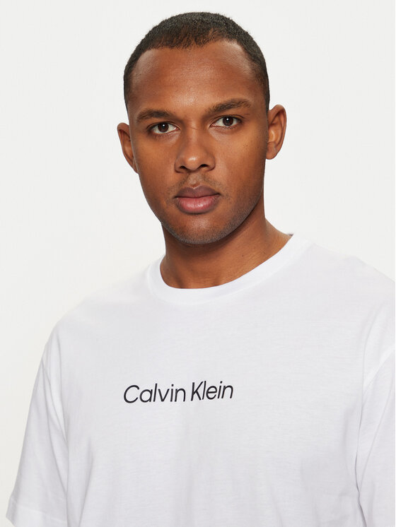 Calvin Klein Calvin Klein Majica Hero K10K111346 Bela Regular Fit