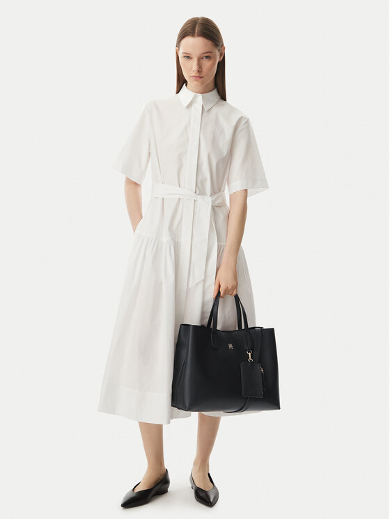 Tommy Hilfiger Borsetta Tommy Hilfiger Th Icon Satchel AW0AW18723 Nero
