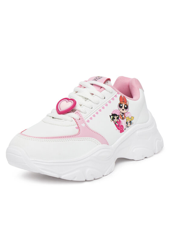 Powerpuff Girls Sneakersy Powerpuff Girls BIC-SS25-336WBPPG Biały