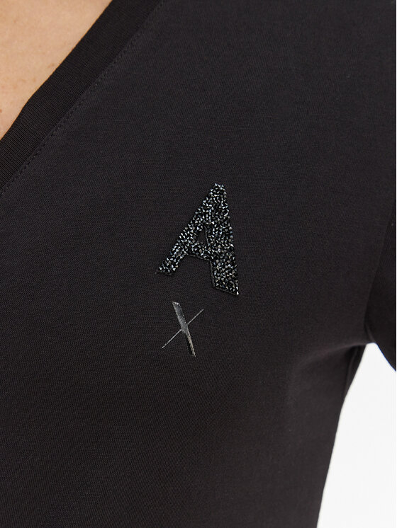 Armani Exchange Armani Exchange Футболка XW002330 AF10356 UC001 Чорний Regular Fit