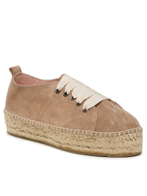 Manebi Espadrilles Manebi Lace-Up Espadrilles W 1.9 E0 Bézs