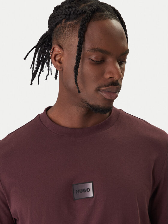 HUGO HUGO Футболка Danotie 50553124 Бордовий Regular Fit