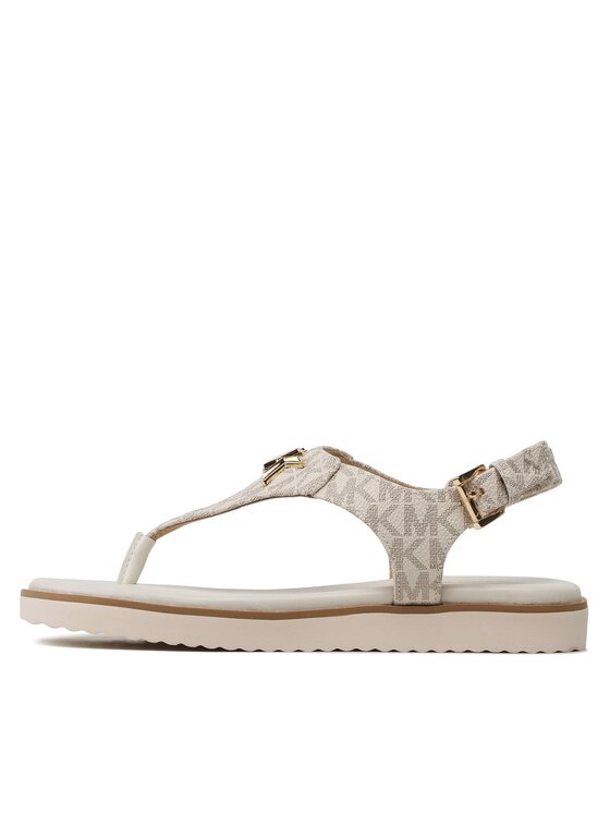 MICHAEL Michael Kors Sandály MICHAEL Michael Kors Jilly Flat Sandal 40S2JLFAAB Écru