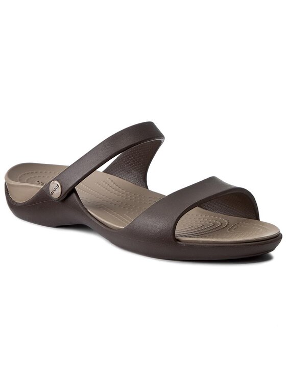 Crocs Šľapky Crocs Cleo V 204268 Hnedá