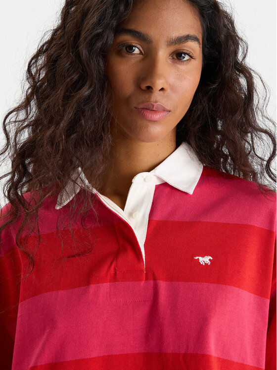 Mustang Mustang Polo Anna 1016773 Rojo Relaxed Fit
