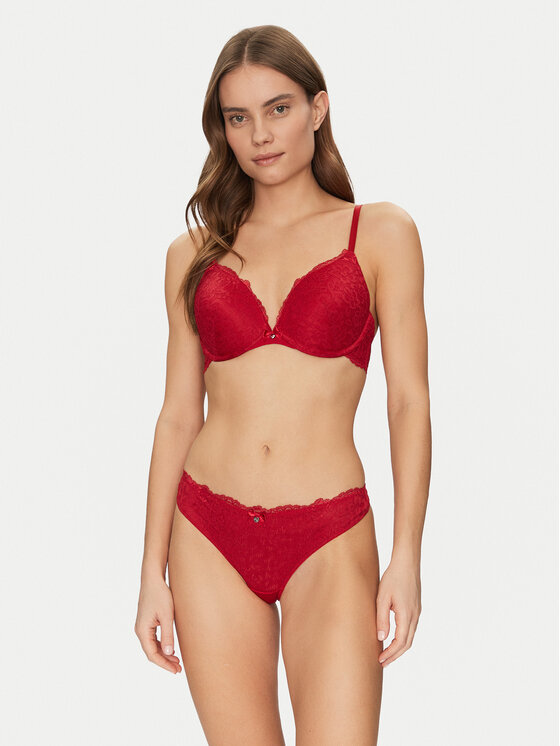 Hunkemöller Hunkemöller Reggiseno con ferretto Marine 300245 Rosso