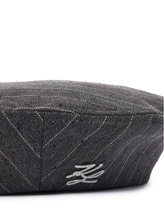 KARL LAGERFELD Beret KARL LAGERFELD B3W33025 Szary ciemny