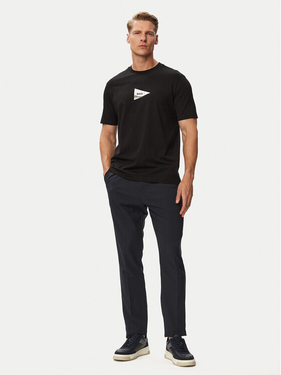 BOSS BOSS Camiseta TS_Network Photo 50564740 Negro Regular Fit