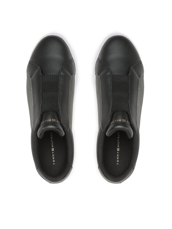 Tommy Hilfiger Zapatillas Tommy Hilfiger Elastic Slip On Sneaker FW0FW07032 Negro