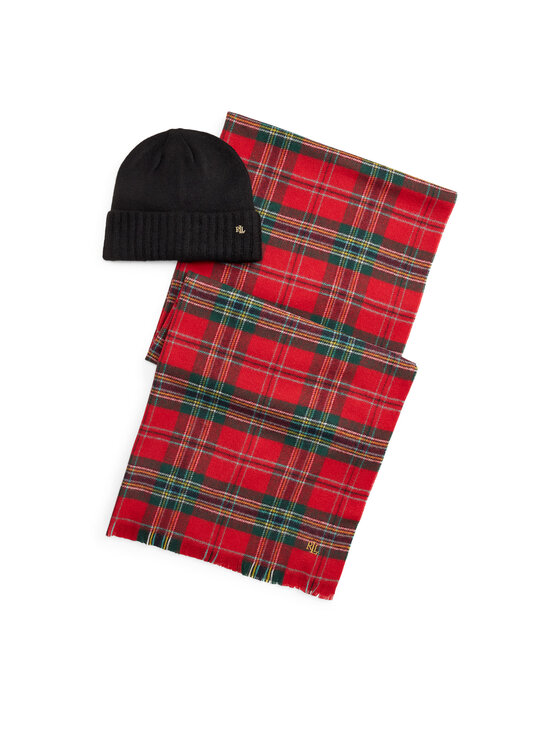 LAUREN RALPH LAUREN Σετ Κασκόλ και Σκούφος LAUREN RALPH LAUREN 454P23529004 Κόκκινο