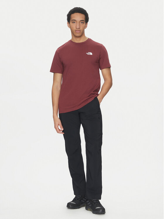 The North Face The North Face T-shirt Simple Dome NF0A87NG Bordeaux Regular Fit