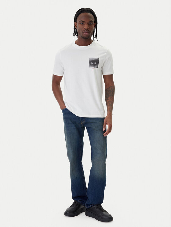 HUGO HUGO Camiseta Deyss 50553755 Beis Regular Fit