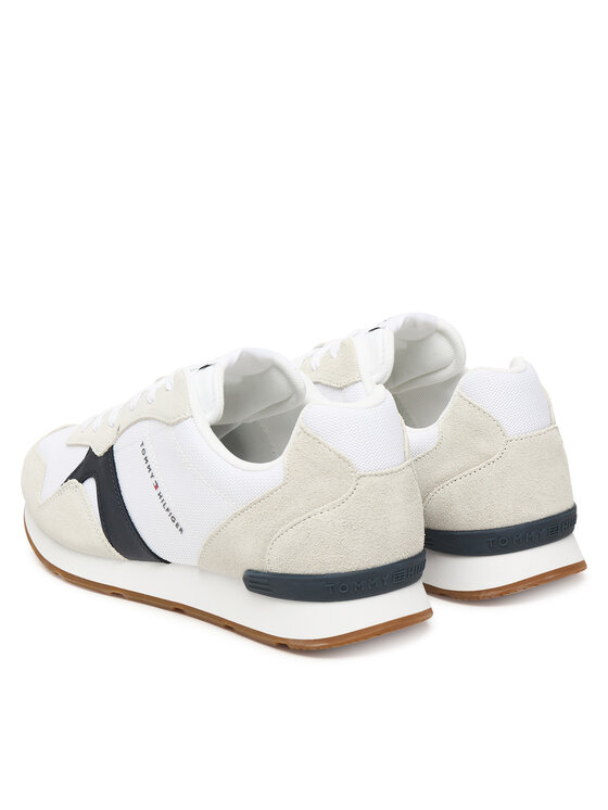 Tommy Hilfiger Sneakersy Tommy Hilfiger Runner Icon Mix FM0FM05679 Écru