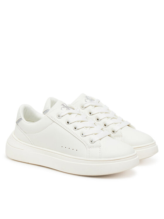 Calvin Klein Jeans Sneakersy Calvin Klein Jeans Low Cut Lace-Up V3A9-82023-1439A M Bílá