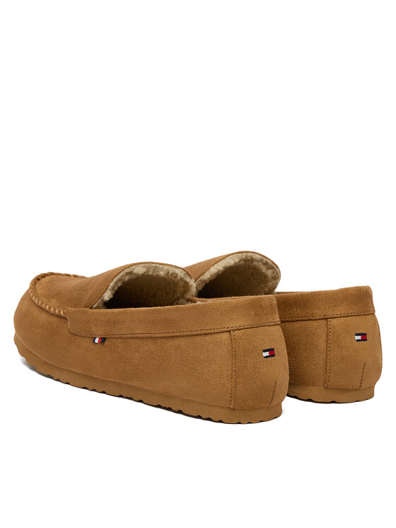 Tommy Hilfiger Papuci de casă Tommy Hilfiger M Driver House FM0FM05617 Maro