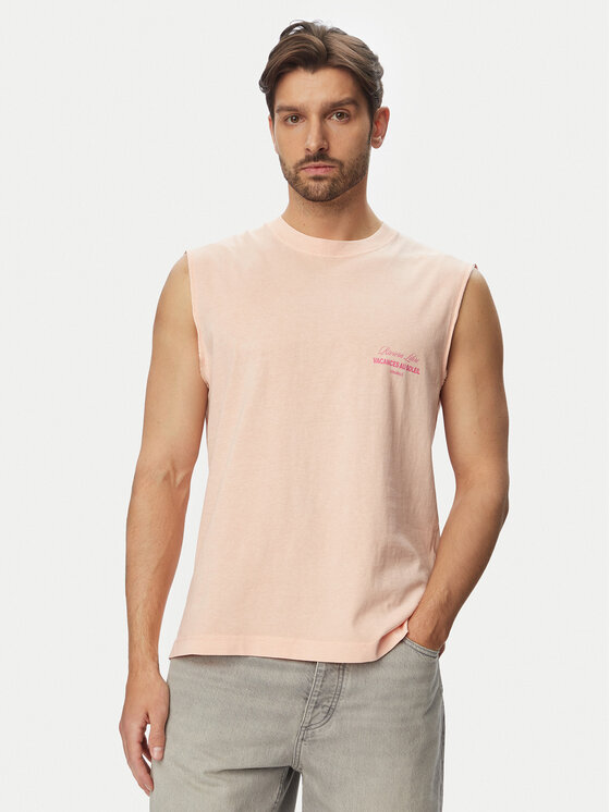 Jack & Jones Jack & Jones Camiseta sin mangas Cassis Washed Back 12295076 Naranja claro Relaxed Fit