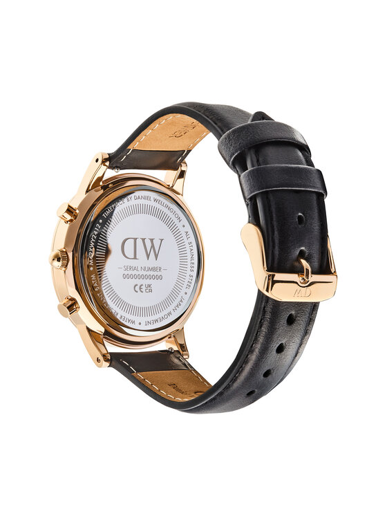 Daniel Wellington Hodinky Daniel Wellington Iconic Chronograph St Mawes Arctic Panda DW00100877 Černá