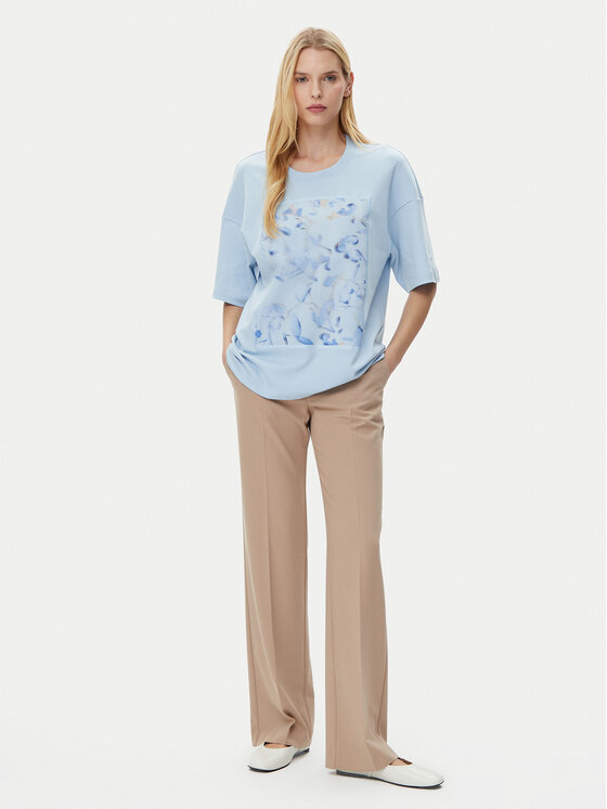BOSS BOSS Marškinėliai 50532093 Mėlyna Relaxed Fit