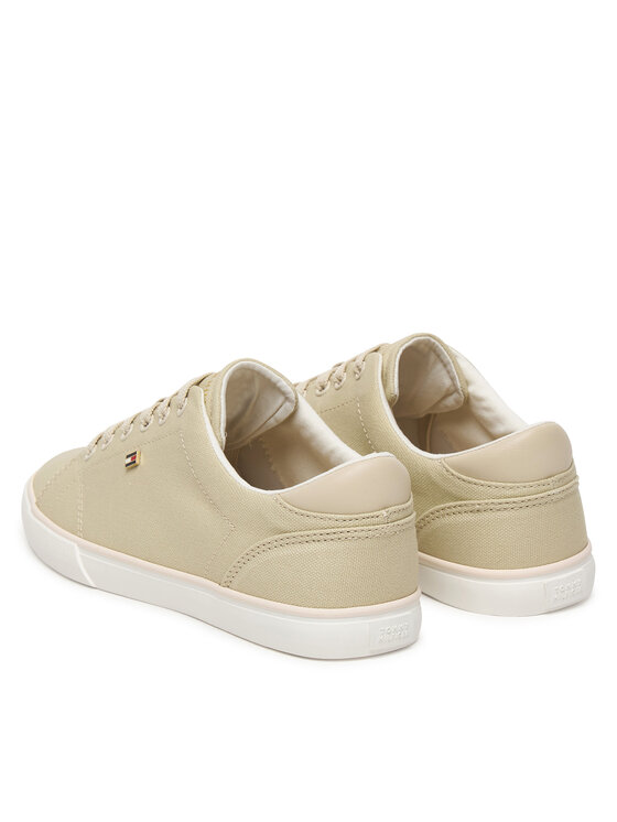 Tommy Hilfiger Sneakers Tommy Hilfiger Th Low Profile Vulc Canvas FW0FW09102 Beige